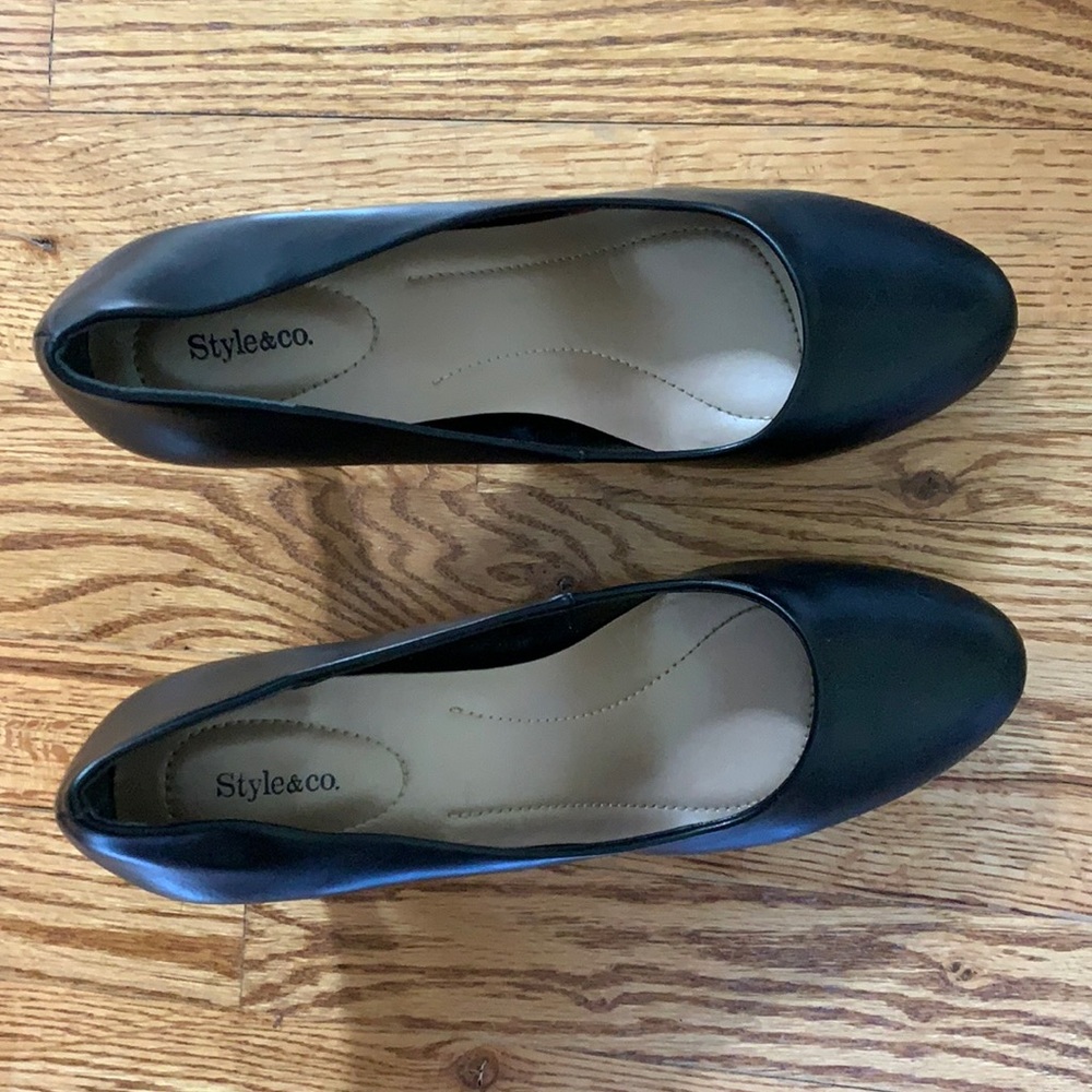 Style & co black heels